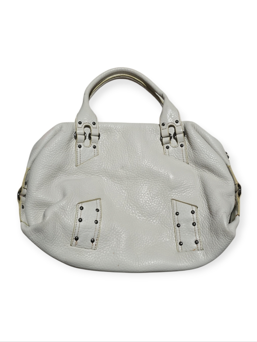 Cole Haan Pebbled Leather Satchel, Village Collection - Picture 5 of 9